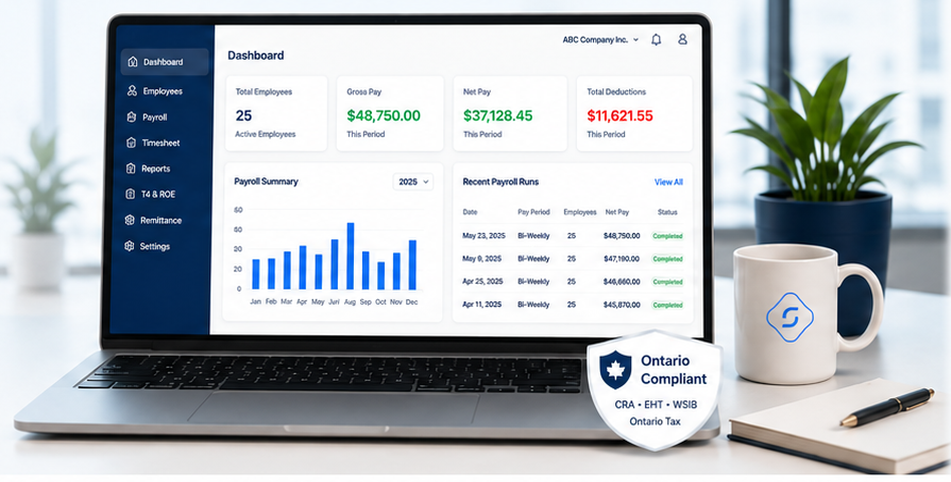 Ontario Payroll dashboard