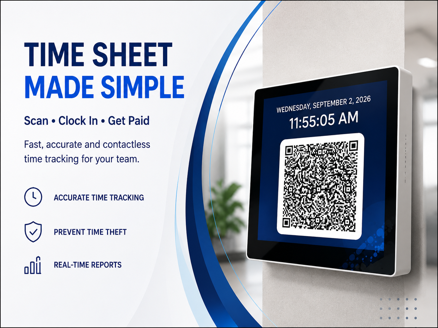 SYMRAX Timesheet dynamic QR time tracking